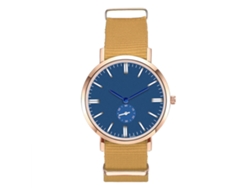 Reloj De Cuarzo Con Correa De Nailon Unisex Zhoulianfa Dial Redondo Puntero Azul (amarillo)