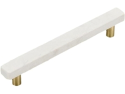 Tiradores De Puerta De Mármol Cerámico Blanco Youther Para Cajones Y Armarios.
