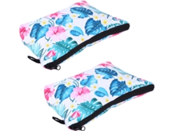 Bolsa organizadora de maquillaje 3D, estuche de viaje con cremallera, de poliéster. Gokoco