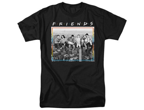 Camiseta ROCKINSTONE Amigos Blanco y Negro (M)