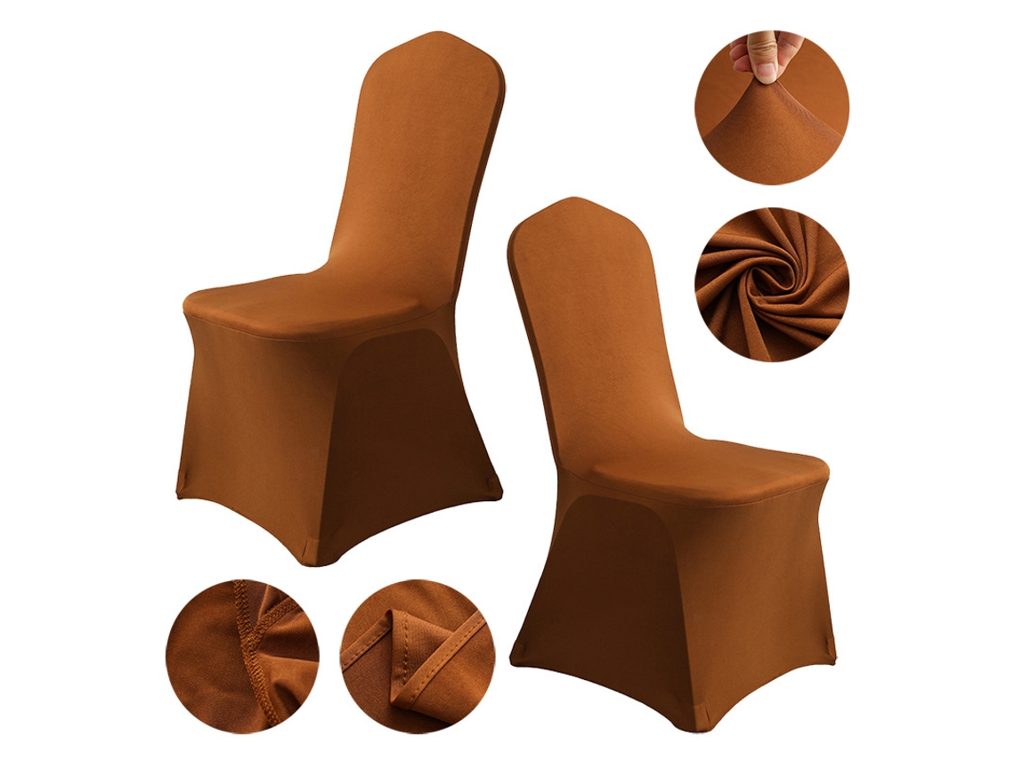 1 paquete de funda protectora extraíble para silla de comedor para el hogar, restaurante-café claro-Tamanho padrão LUUCOZK