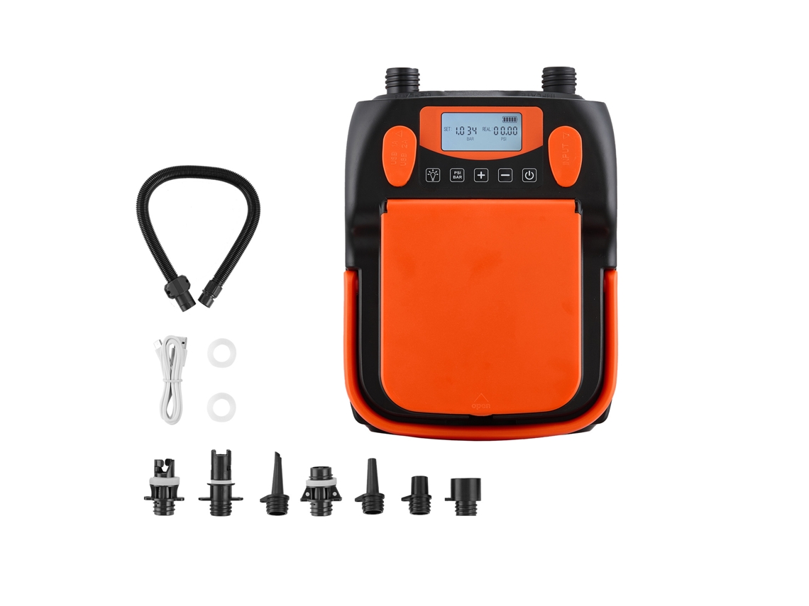 Bomba eléctrica Succebuy para tablas de paddle surf con luz LED, 249 x 175 x 133 mm, 137,8 kPa
