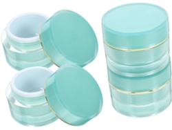 De 4 Potes De Creme Vazios, Pequenos Recipientes De Viagem Com Tampas Para Armazenamento.