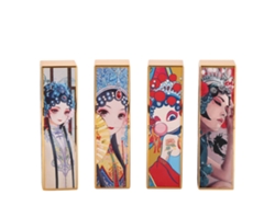 4pcs Tubos De Batom/lápis De Labios Diy China Style Com Fecho Magnético 3.5g