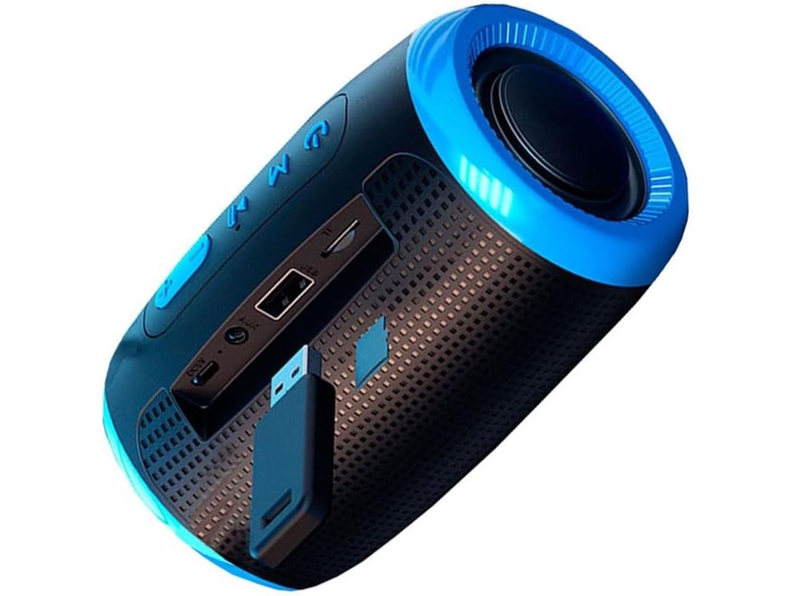 Altavoz Bluetooth inalámbrico de 5,3 pulgadas, entrada estéreo FM/SD/USB/auxiliar, resistente al agua, adecuado para uso en exteriores.