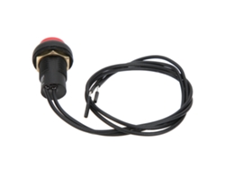 Llave de presión redonda impermeable de 12 mm con luz autoblocante A4127
