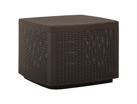 Mesa de jardín VIDAXL Antracita Plástico (53x53x40 cm )