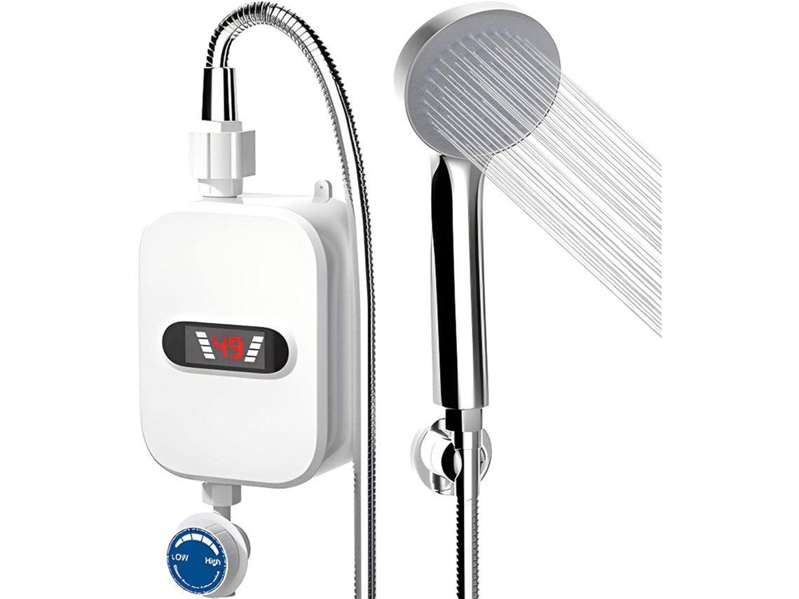 Calentador de agua instantáneo, LED, 110 V, IPX4, resistente al agua, apto para cocina y baño Zeuxo