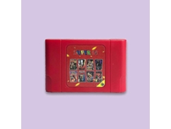 Super 64 Retro Game Card 340 En 1 Cartucho De Juego Para Consola De Videojuegos N64 Región Libre Con Tarjeta 16g