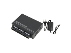 Conversor De Switch Ethernet 100mbps Sc Fibra Monomodo 1310nm Transceptor Led Plug And Play Eu Plug