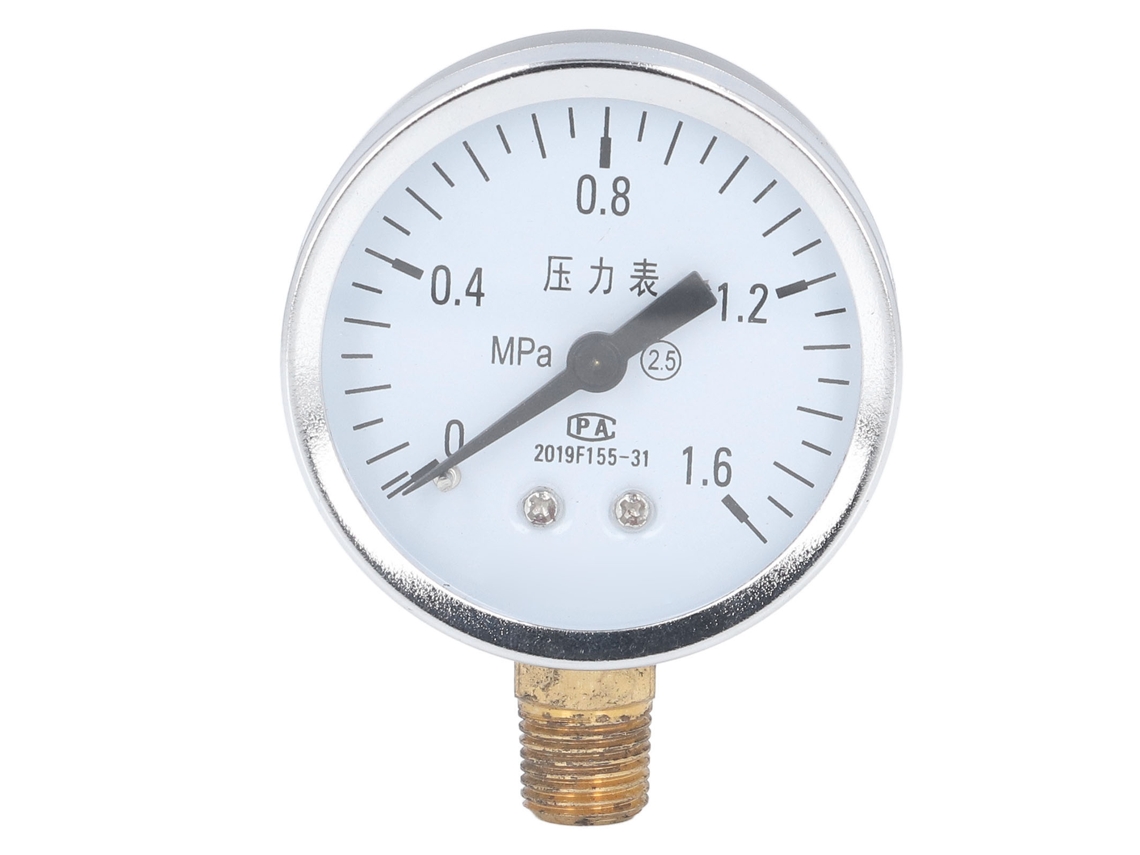 Manómetro De Alta Precisión De Acero Inoxidable De 1/4 Npt Para Aire Y Agua, 0-1,6 Mpa