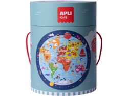 Puzzle APLI Circular Mapa Mundo (48 Piezas)