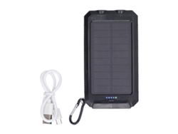 Banco de energía solar de 20000 mAh, resistente al agua IP66, carga rápida, 3 modos de iluminación para camping, ciclismo, viajes, Neveance