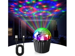 Luz Led Colorida Rotativa Para Bola De Discoteca Laser Ativado Por Voz Luz De Flash Palco De Música Dj Feixe De Luz GERTIZ