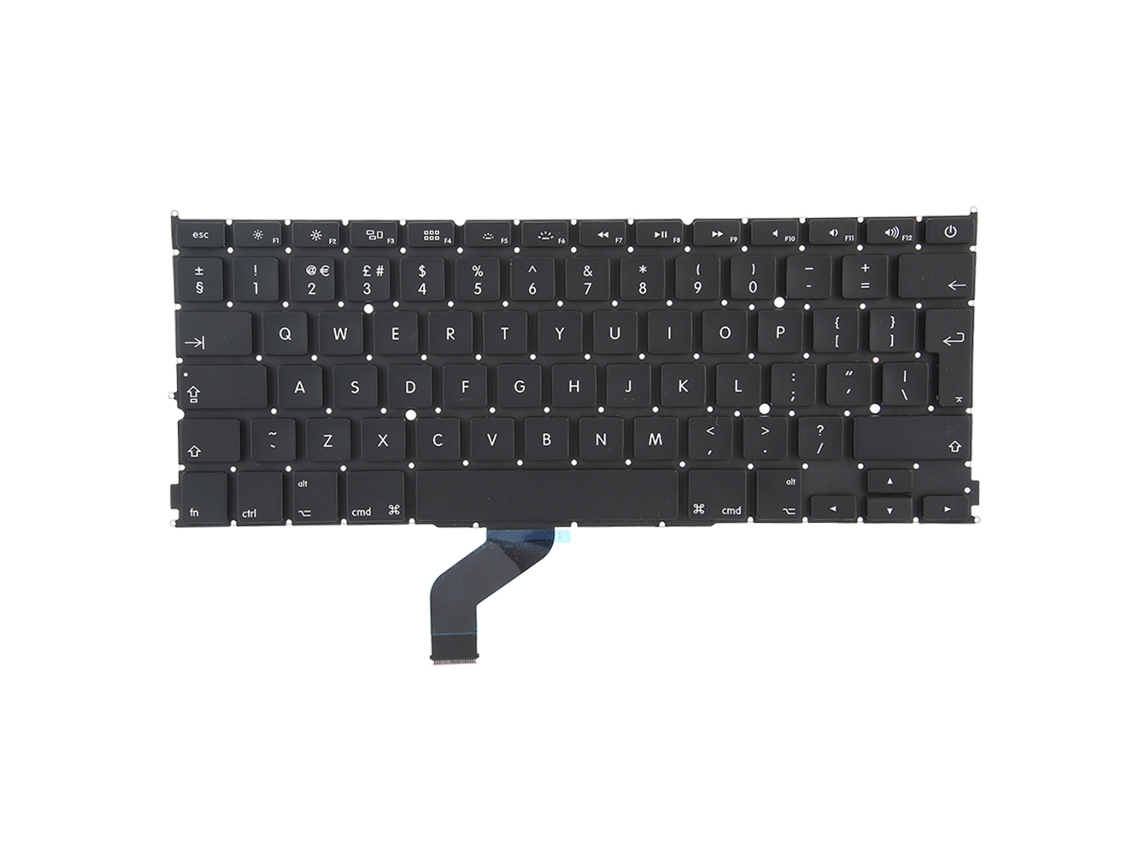 Teclado táctil de repuesto con distribución sensible en color negro para MacBook Pro A1425 de 13 pulgadas.