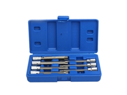 Juego De 7 Llaves De Vaso Torx Extralargas, Acero Cr-v, 3/8 De Pulgada T25-t60