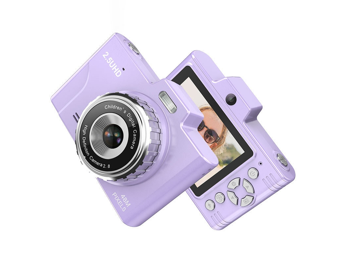 Cámara compacta Regalo Camara Estudiante Pantalla 2.8'' Ips 32 Gb Morado