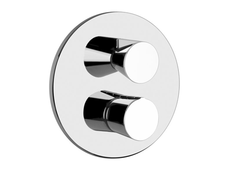 Juego de montaje listo para termostato oculto GESSI Cono, cartucho deflector de 3 vías, 45136