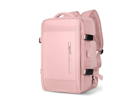 Mochila De Viaje Extra Grande Para Computadora Portátil Mochilas De Negocios Resistentes Al Agua Con Puerto De Carga USB-2319 # Rosa
