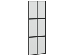 Puerta corredera vidrio VIDA XL templado y aluminio negra (90x205 cm)