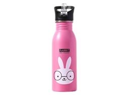 Botella De Agua Deportiva Infantil, 500 Ml, Acero Inoxidable, Con Tapa De Presión Y Traba Portátil. Rosewell