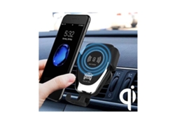 Cargador Carro Indução Gravidade Qi Sem Carregamento YIZHOOD Negro