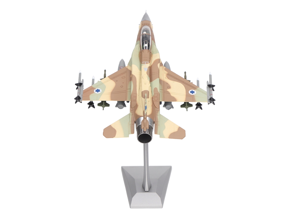 Maqueta Del Avión De Combate F-16i A Escala 1:72 En Aleación, Con Soportes Para Coleccionar Y Decorar.