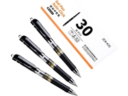 Bolígrafo De Tinta De Gel Retráctil Con Punta De 0,5 Mm, De Secado Rápido, Negro Para