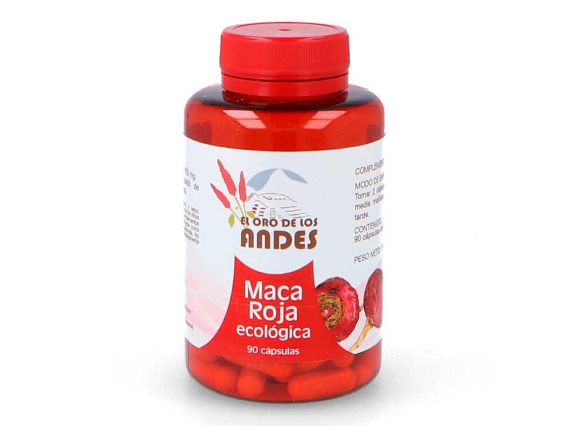 Complemento Alimentar MACA Maca Roja Eco. 90Cap. El Oro de Los Andes