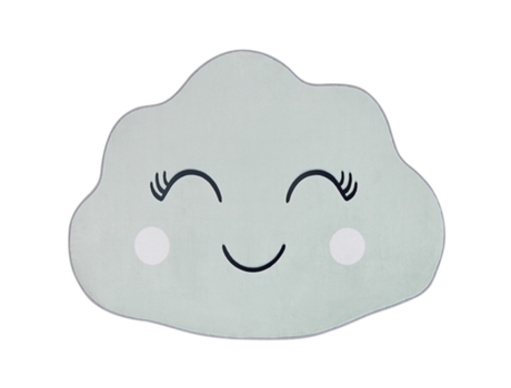 Alfombra verde menta/negro/blanco 90 x 120 cm BELIANI Cumulus
