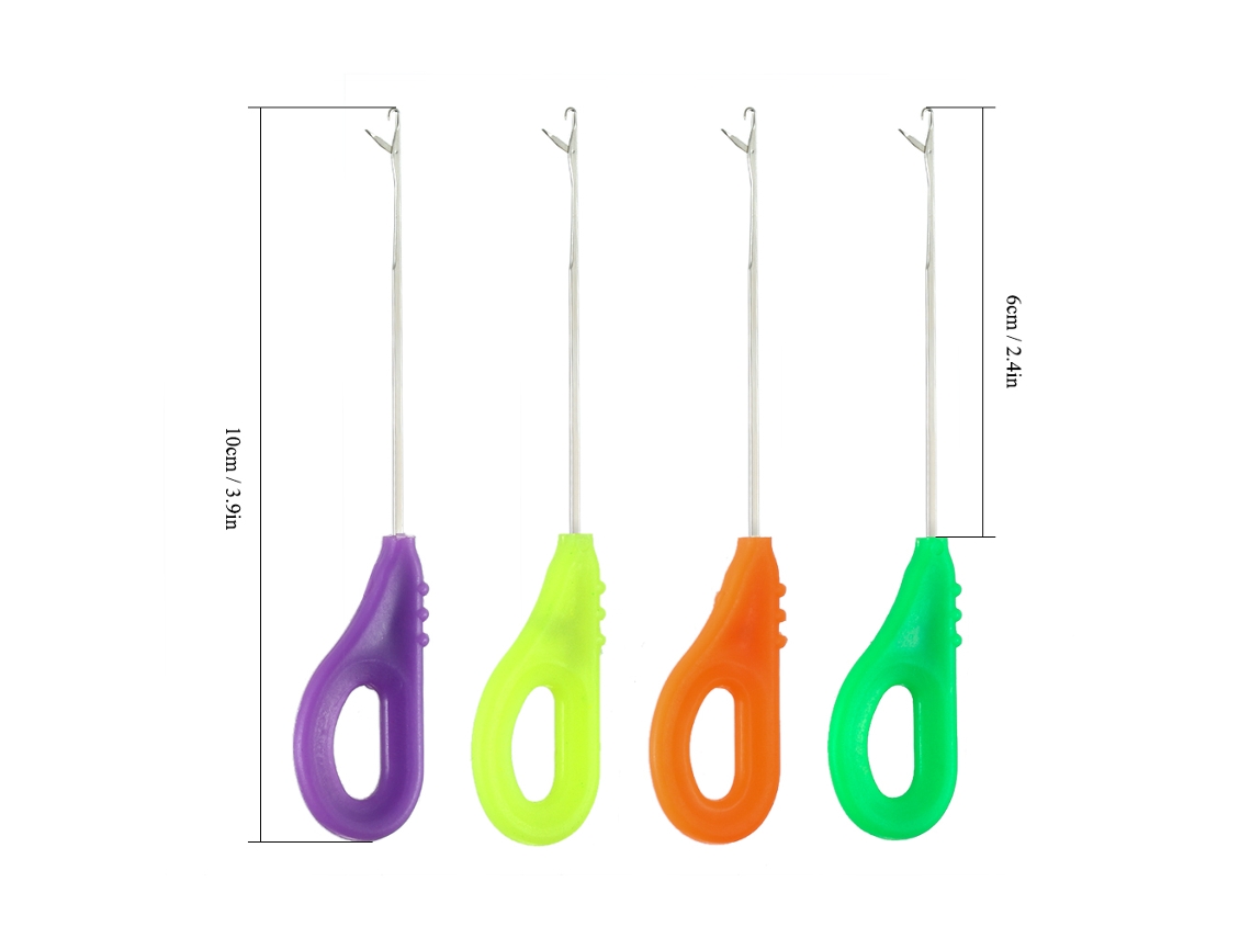 Kit de agujas de acero inoxidable para la pesca de carpas (4 piezas)