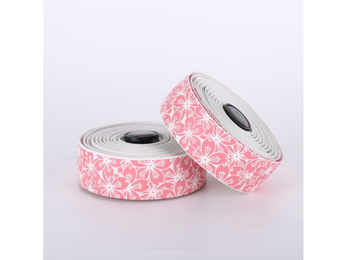 Cinta para manillar de bicicleta Eslnf Cherry Blossom, antideslizante, a prueba de golpes, con tapones Vayotoy