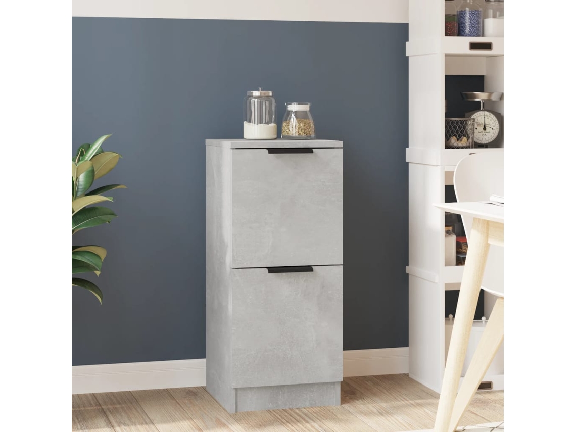Lovely Home Aparador 30X30X70 Cm Madera Procesada Gris Cemento