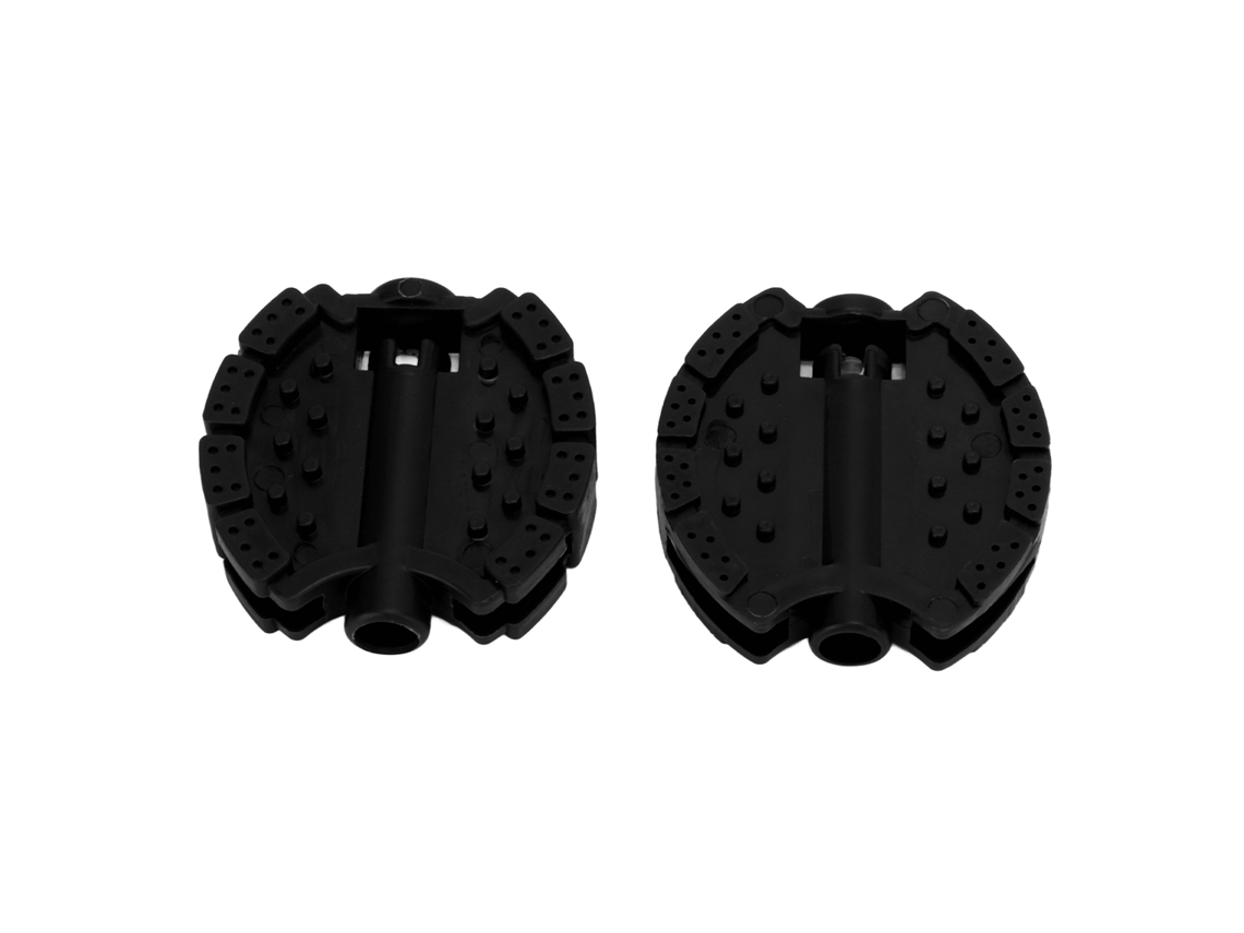 2026-2 Piezas Pedales De Plástico Para Bicicleta Niño Triciclo Cochecito Accesorios De Pie Frontal Negro Reemplazo