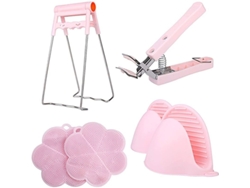 Juego De 6 Herramientas De Silicona Anti-calor, Clip Anti-calor, Almohadilla De Silicona, Clip De Mano Anti-calor, Placa