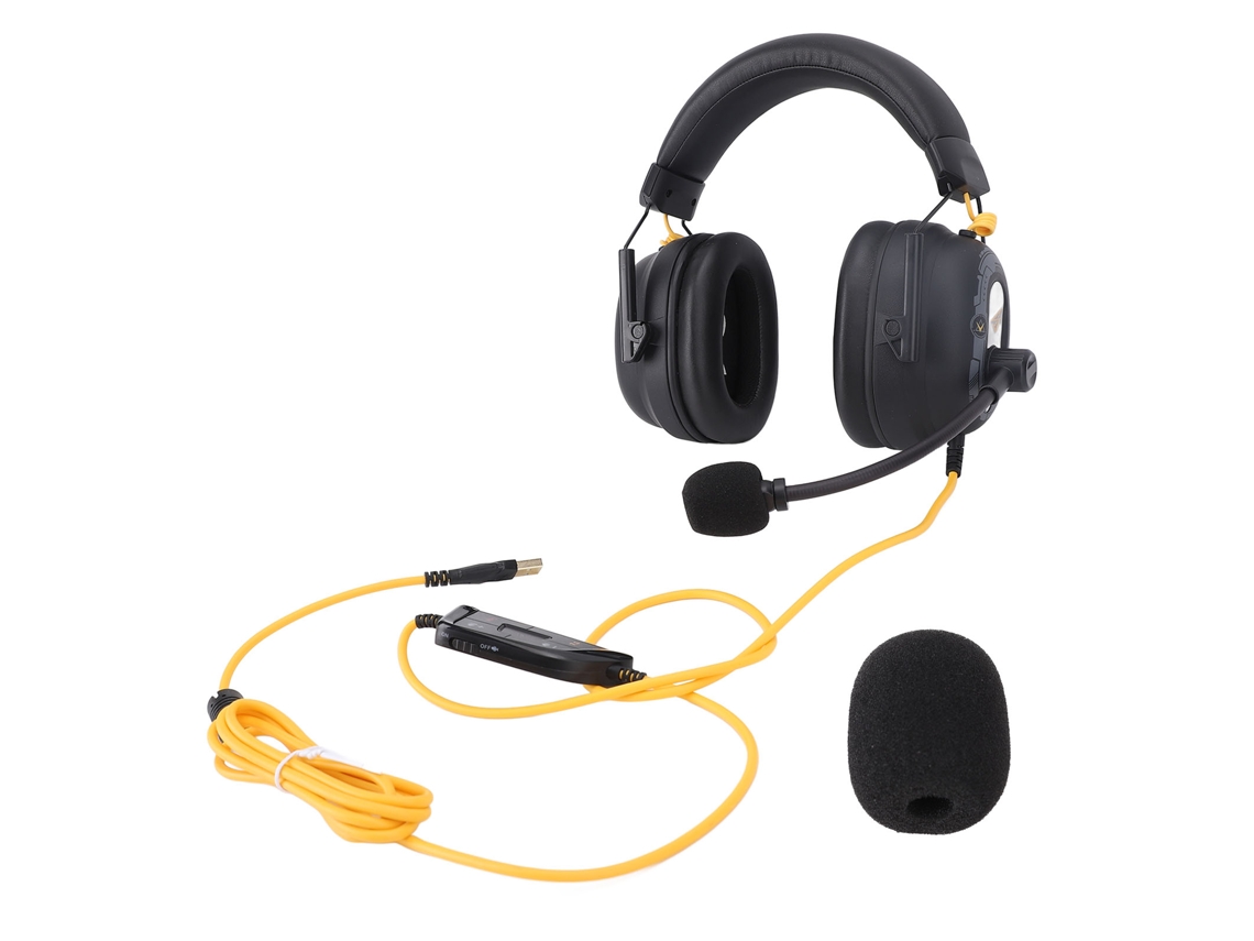Auriculares Gaming Usb Cableados Hifi Con Sonido Envolvente 7.1 Y Micrófono Con Cancelación De Ruido Supraaurales
