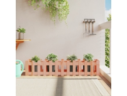 Jardinera elevada con diseño de valla, 150 x 30 x 30 cm, Douglas Wood, WSD87153, Lovely Home