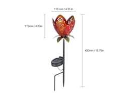 2026-lámpara Solar Led De Flor Resistente Al Agua Para Jardín, Césped Y Senderos, Luz De Paisaje Exterior (1 Pieza)