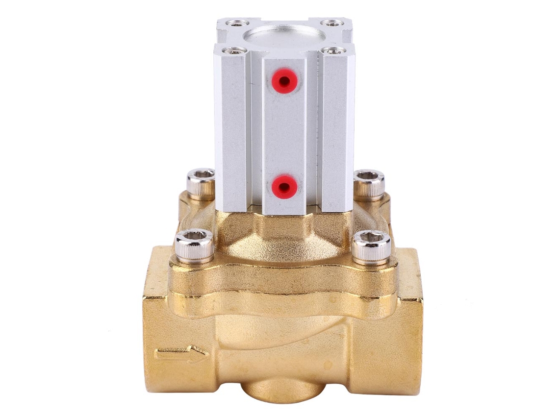 Válvula De Control Neumática De Latón Con Válvula De Vacío De Ptfe De 0~1,0 Mpa (2q200-20)