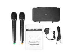 Sistema De Micrófono Dinámico Inalámbrico Con Receptor Lcd Para Karaoke Y Actuaciones.