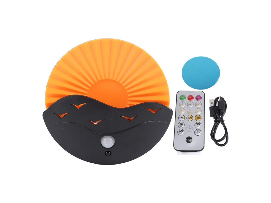 Aplique De Pared Led Inalámbrico Recargable Con Sensor De Movimiento, Ajustable, 3000k, Color Amanecer De Gaviota