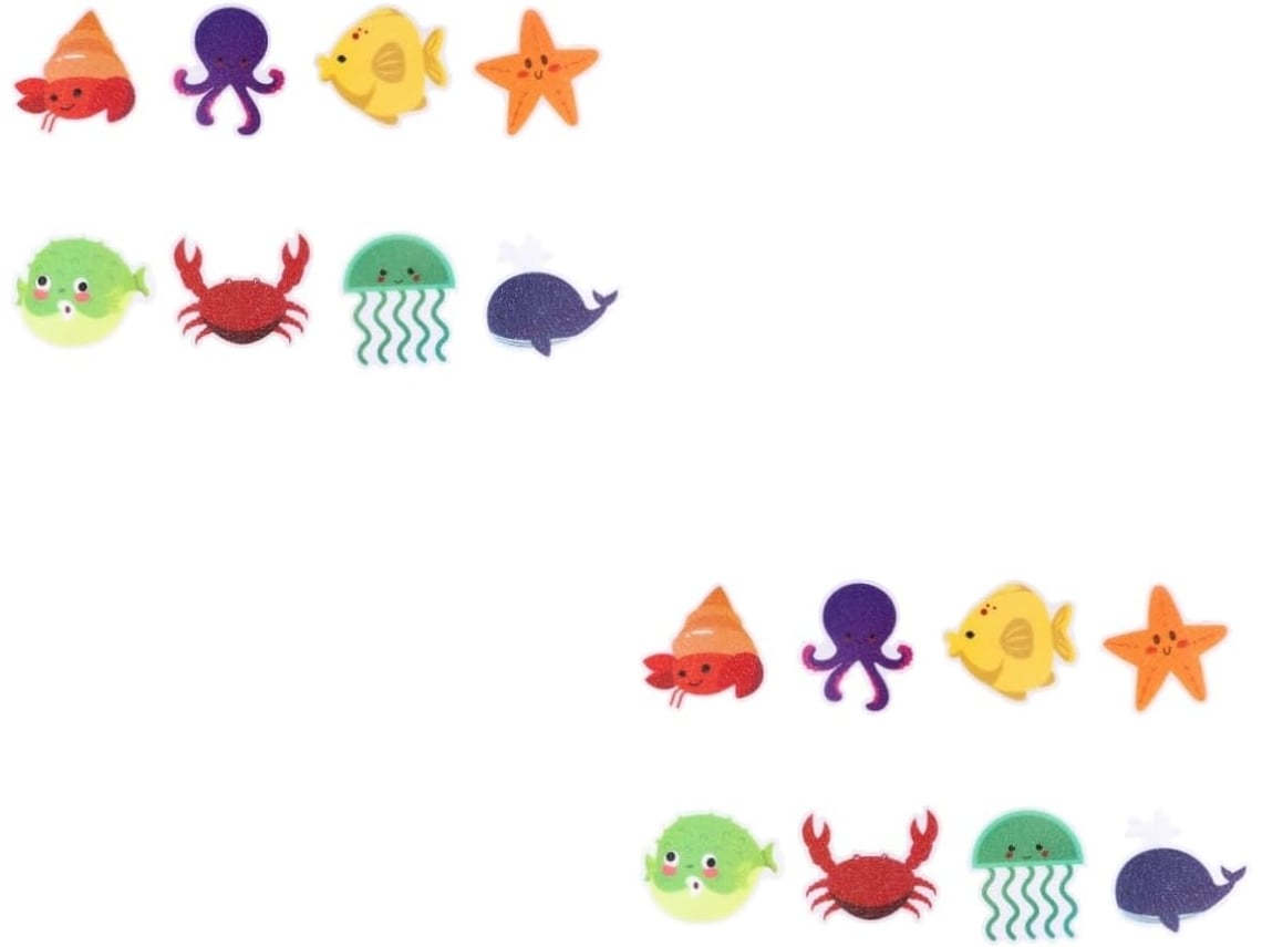 Juego de 2 pegatinas de baño Slowmoose divertidas y fáciles de aplicar (20 piezas)
