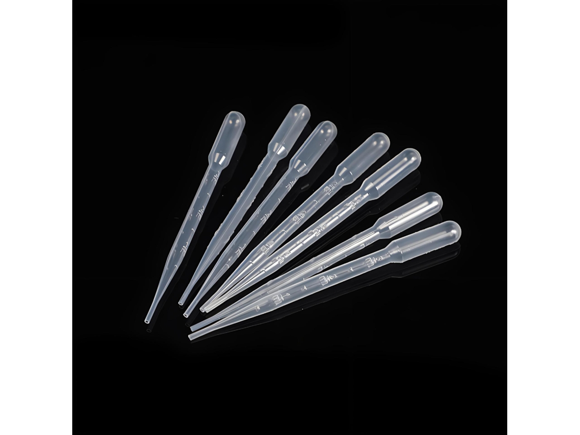 20 pipetas desechables de 3 ml para la transferencia precisa de líquidos, aceites esenciales y resinas - Niños y bricolaje - Tommy01