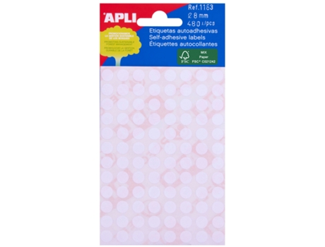 Etiquetas Manuscritas APLI (Blanco - Ø 8 mm)