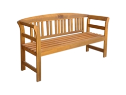 Lovely Home Banco de Jardín con Cojín 157 Cm Madera de Acacia Maciza