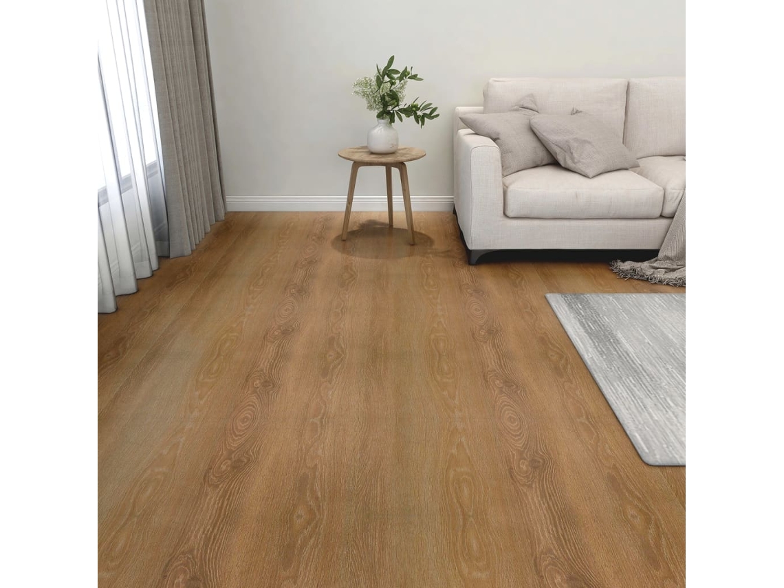 Lamas Para Suelo Autoadhesivas 55 Uds Pvc Marrón 5,11 M²