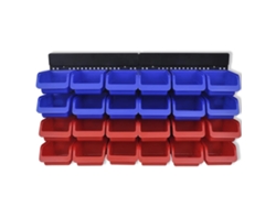 Organizador de herramientas de pared 2 piezas Rojo Azul EXCLUSIVO MAISON