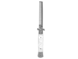 Vlrla-1pc Foldable Aço Inoxidável Spring Pocket Cabelo Comb (white)