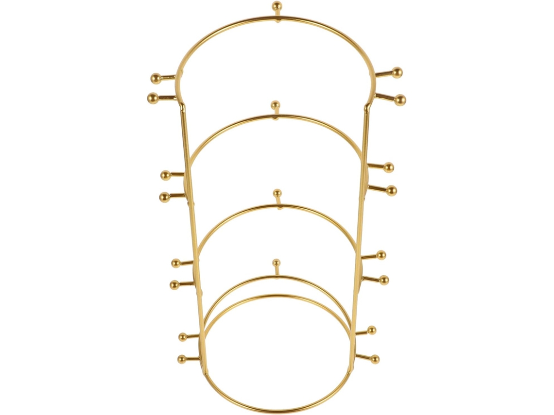Soporte De Exhibición De Corona De Metal Dorado Para Joyas Y Diademas: Soporte Resistente Y Elegante.