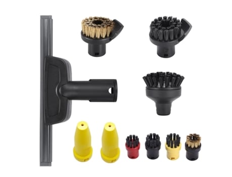 Para Karcher Limpiador de vapor Sc1 Sc2 Sc3 Sc4 potente cepillo con boquilla cabezal de cepillo de espejo cepillo redondo repuestos de aspiradora